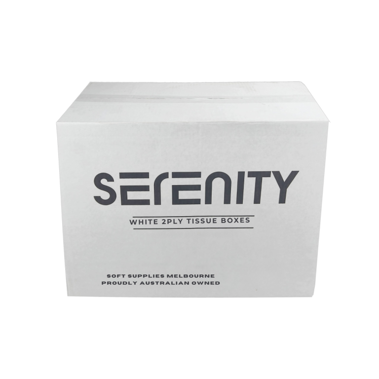 WHITE 2PLY TISSUE BOXES